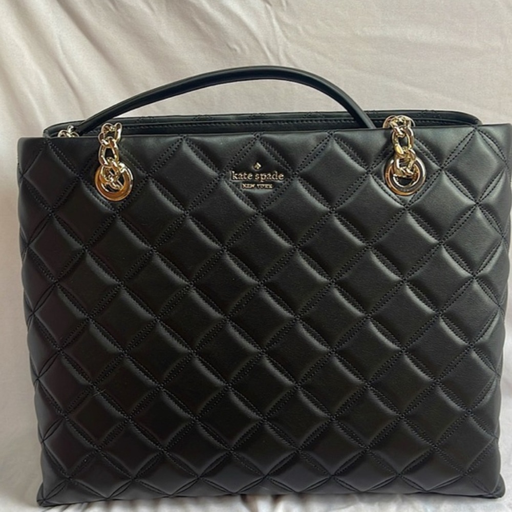 Kate Spade Natalia Quilted leather large tote shoulder bag